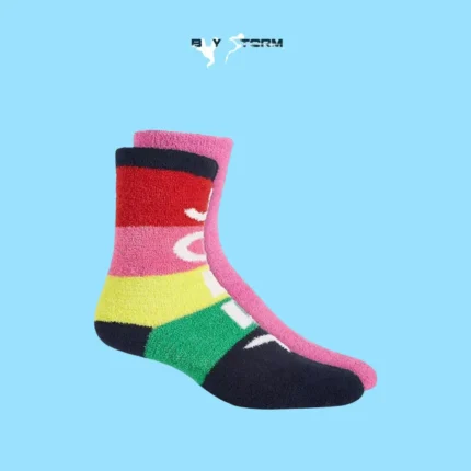 Colorblock Cozy Crew Socks