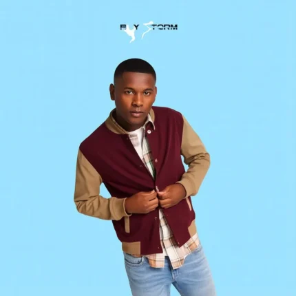 Maroon and Brown Jacket